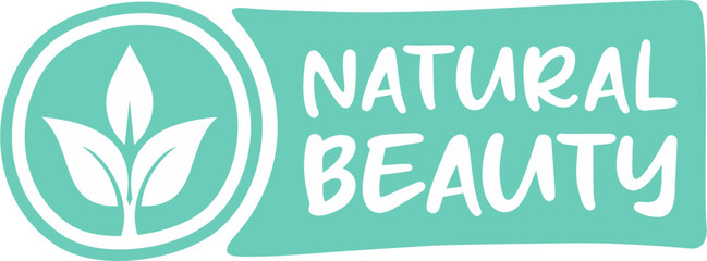 Obraz premium Natural beauty label, Vector health and beauty care logo vector, Hand drawn tags and elements for natural cosmetics, natural products