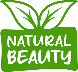 Natural beauty label, Vector health and beauty care logo vector, Hand drawn tags and elements for natural cosmetics, natural products