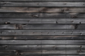 Obraz premium Old dark gray wood with horizontal boards - wallpaper - texture