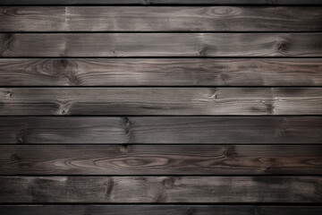 Fototapeta premium Old dark gray wood with horizontal boards - wallpaper - texture