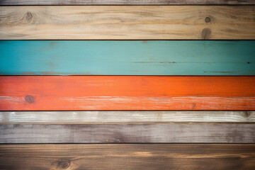 New colorful wood with horizontal boards - wallpaper - texture