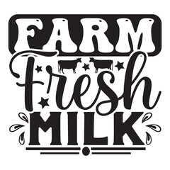 Farm isolated typography design