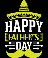 Fathers day vector typography design