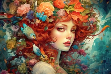 Fairytale Fantasy Portrait of woman