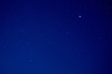 Constellations and various star clusters photographed with wide angle lens.