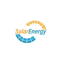 solar energy logo sun technology vector power