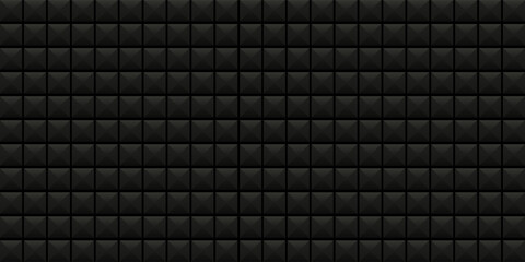 Abstract background. Flat, black, square background. Vector illustration.