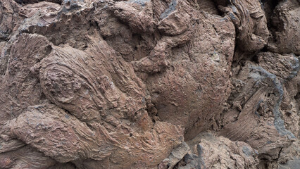 Solidified magma