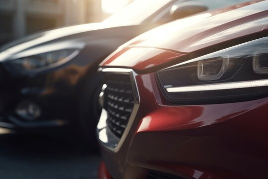 Sport car closeup. Generate Ai