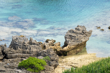 Ryukyu limestone in Tokashiki island, Okinawa