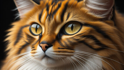 close up of a cat,Generative AI
