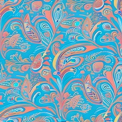 seamless pattern with flowers