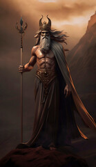 The concept of the symbolism of the planets in Astrology. God of agriculture devouring his children Saturn, Kronos