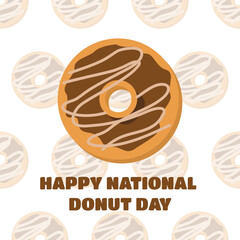 Poster happy national donut day