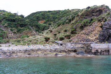 Un island as desert island where is Tokashiki island area, Okinawa, Japan