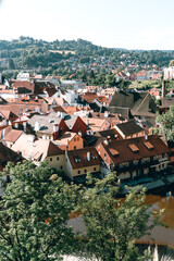 Overlooking the houses of Cesky Krumlov