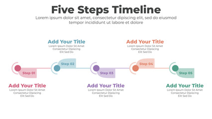 Modern timeline diagram and infographic template for business 