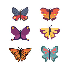 Obraz na płótnie Canvas elegant butterflies vector