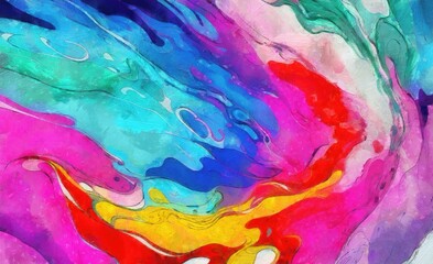 abstract colorful watercolor background, hand painted illustration, can be used as a background - 599828251