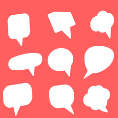 speech bubbles vector set.
dialogue,speech,comic,chat bubbles.