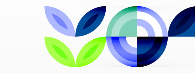 Colorful circles abstract background. Hi-tech design for wallpaper, banner, background, landing page, wall art, invitation, prints, posters