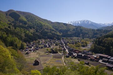 世界遺産飛騨白川郷の春