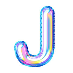 3D Holographic Balloon alphabet uppercase letters. This is a part of a set which also includes lowercase letters, numbers, punctuation marks and symbols