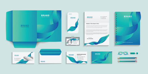 Modern Corporate identity template design.