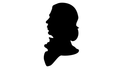 Robert Schumann silhouette