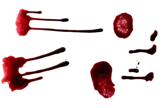 Blood. Drops and splashes of blood.	
