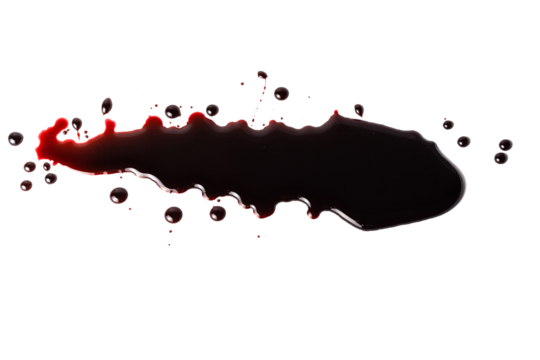 Blood. Drops and splashes of blood.	
