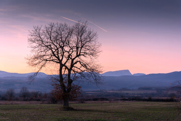sunrise over the mountains