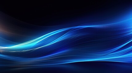 blue abstract background with lines and lights