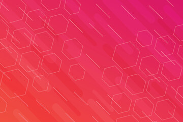 abstract background with hexagons. Hexagon red pink background abstract backdrop for technology medical business art wallpaper concept art