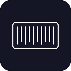 Barcode shopping icon with black filled line outline style. sale, line, technology, scanning, mobile, business, data. Vector Illustration