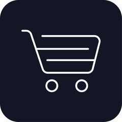 Cart shopping icon with black filled line outline style. supermarket, money, add, website, store, arrow, search. Vector Illustration