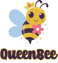 Queen Bee Logo Mascot