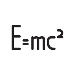 Formula education icon with black outline style. line, pharmacy, outline, quality, laboratory, chemistry, element. Vector Illustration