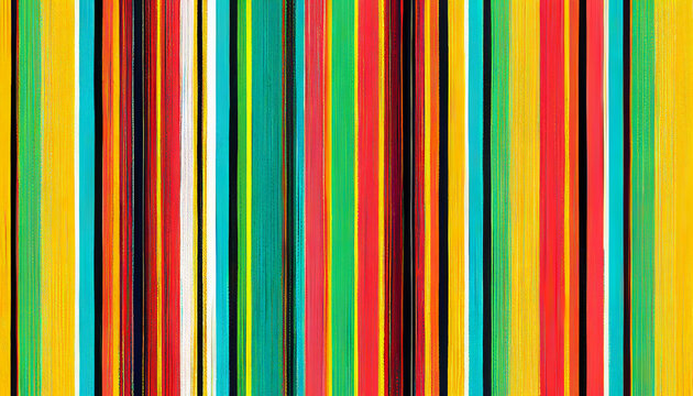 ethnic mexican fabric pattern with colorful stripes. Serape desig. Generative AI