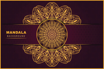 Luxury mandala background design. Ornamental mandala template for decoration, wedding cards, invitation cards, cover, banner