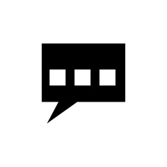 Chat vector icon. Talk flat sign design. speak symbol