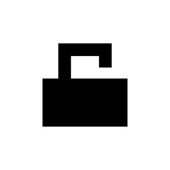 Lock vector icon. Safety symbol design. Lock flat sign