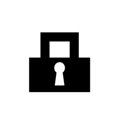 Lock vector icon. Safety symbol design. Lock flat sign