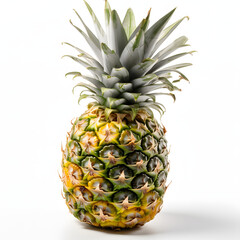 Pineapple isolated on transparent background, generative AI