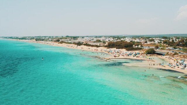 spiaggia di san pietro in bevagna, salento, taranto, puglia, italy