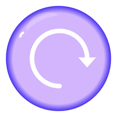 refresh reload reset flat gradient vector icon