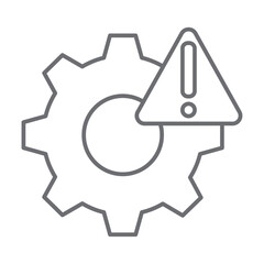 Risk management crisis management icon with black outline style. market, success, sign, service, digital, planning, marketing. Vector Illustration