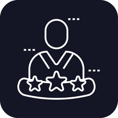 Experience crisis management icon with black filled line outline style. support, loyalty, web, testimonial, help, vote, inquiry. Vector Illustration