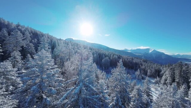 Chamrousse - Winter Landscape 24 - FPV - 4K - Color Graded
