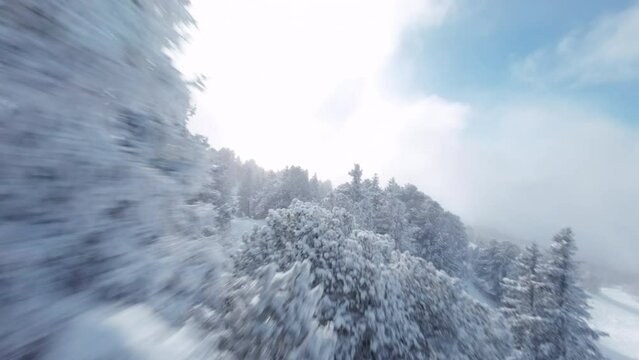 Chamrousse - Winter Landscape 27 - FPV - 4K - Color Graded